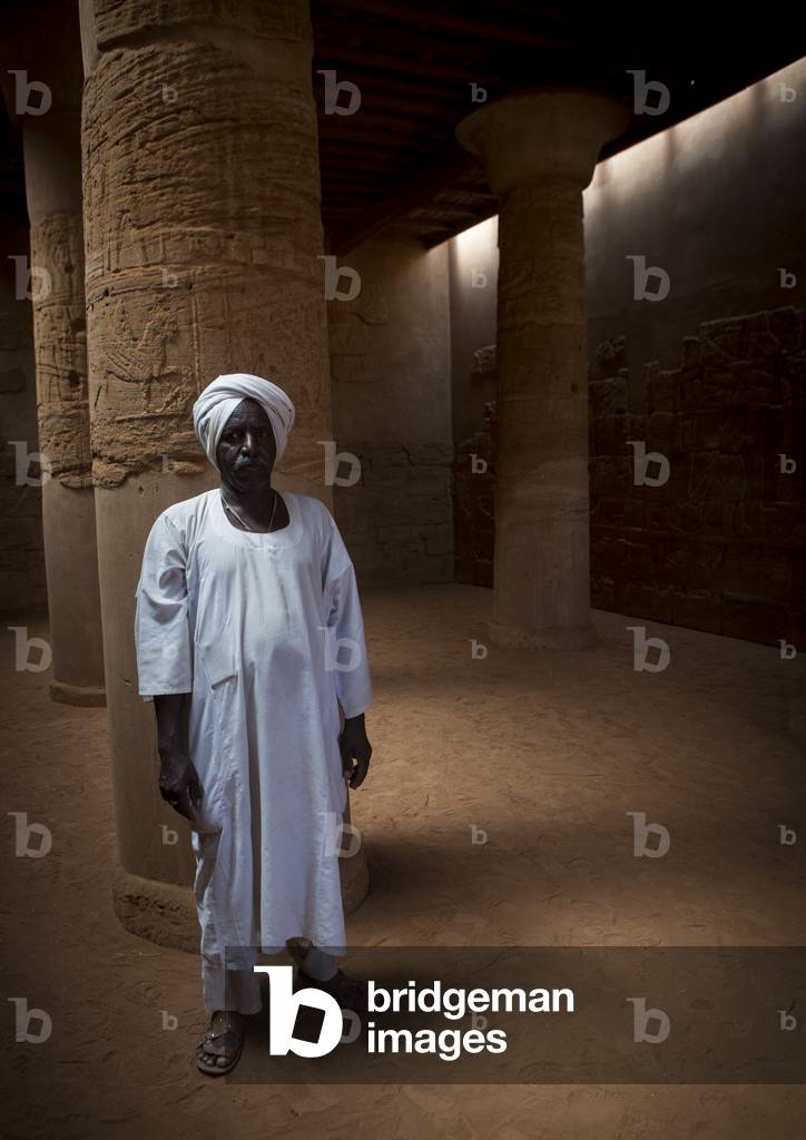 Interior of The Lion Temple in Musawwarat Es-Sufra, Naga, Nubia, Sudan (photo)