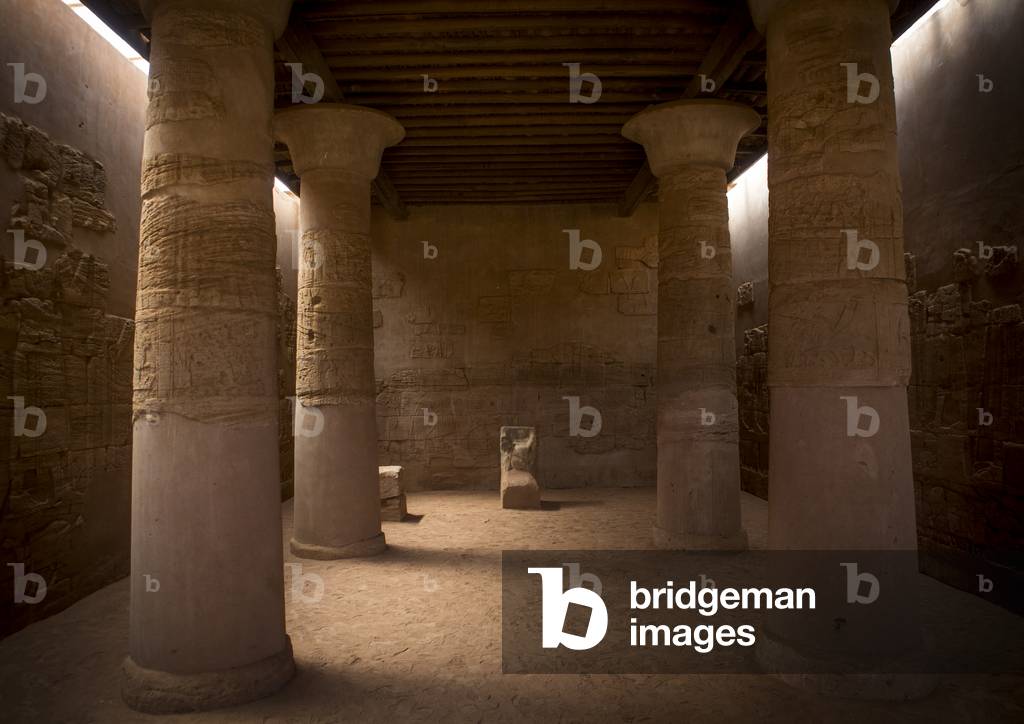 Interior of The Lion Temple in Musawwarat Es-Sufra, Naga, Nubia, Sudan (photo)