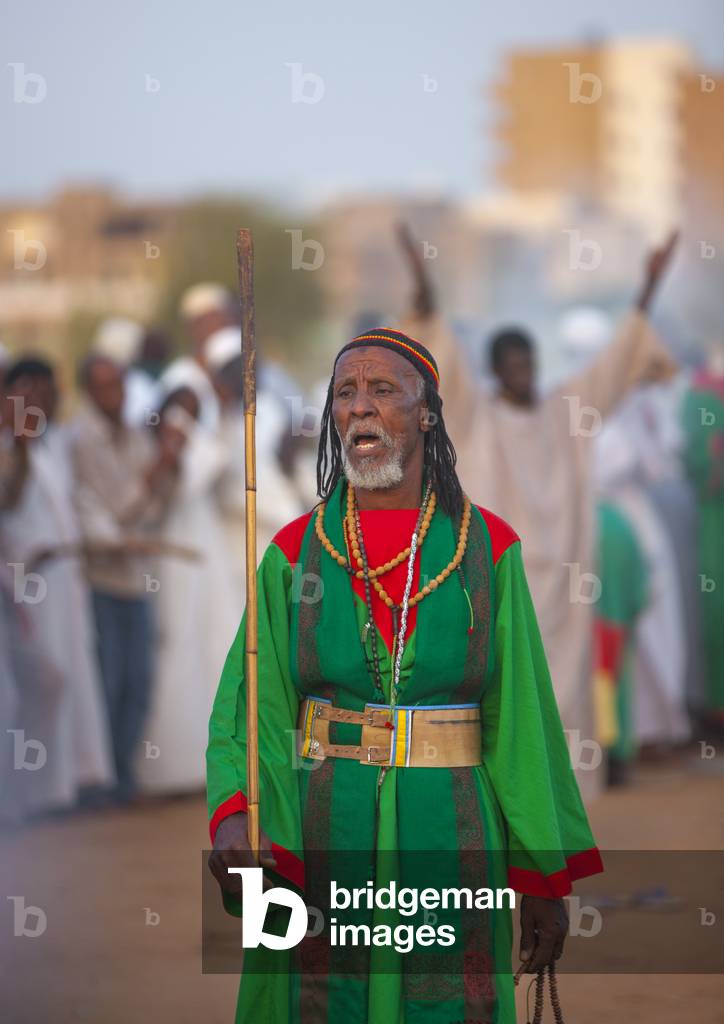 Sufi Whirling Dervishes at Omdurman Sheikh Hamad El Nil Tomb, Khartoum, Khartoum State, Sudan (photo)