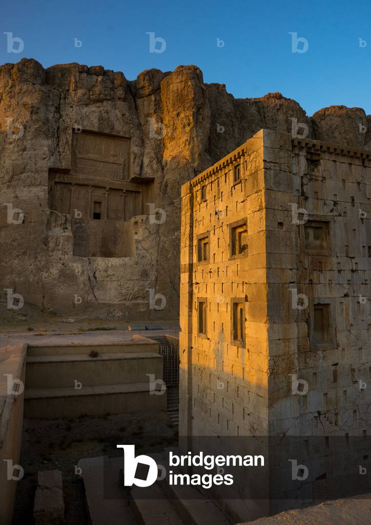 The Tower Knows As the Ka'bah of Zoroaster in Naqsh-e Rustam Necropolis, Fars Province, Shiraz, Iran (photo)