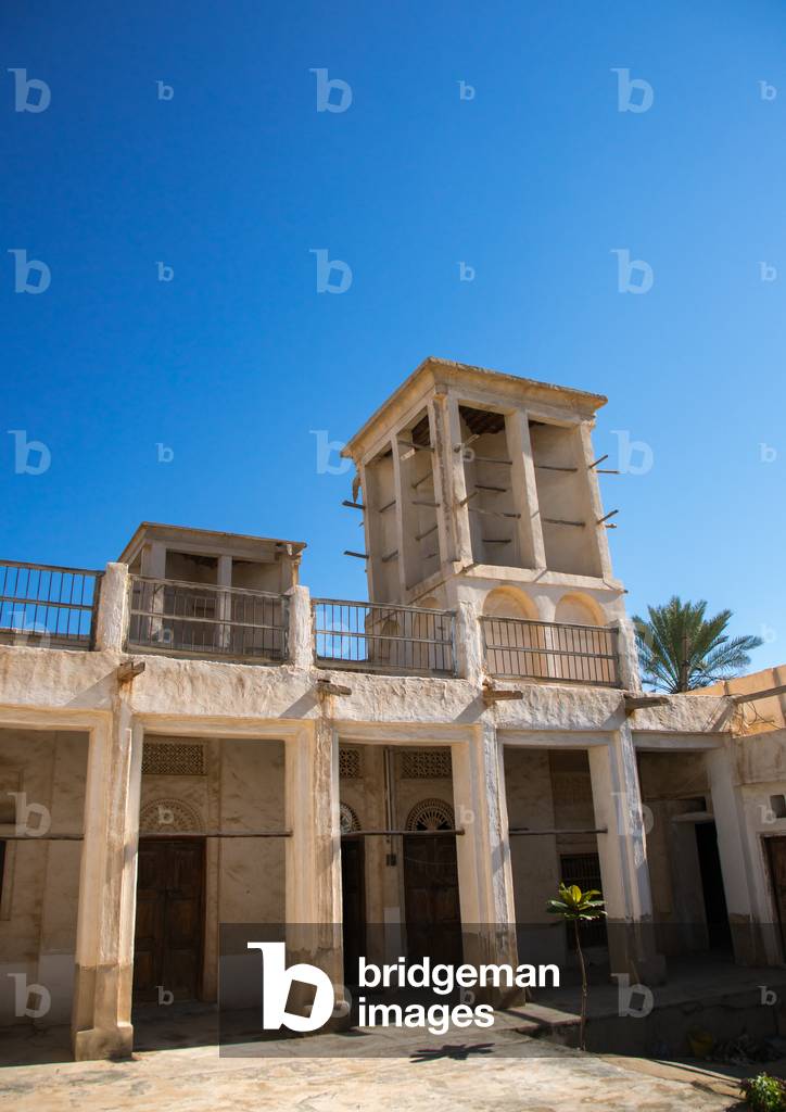 Old House Courtyard With Wind Towers, Hormozgan, Bandar-E Kong, Iran, 2015 (photo)