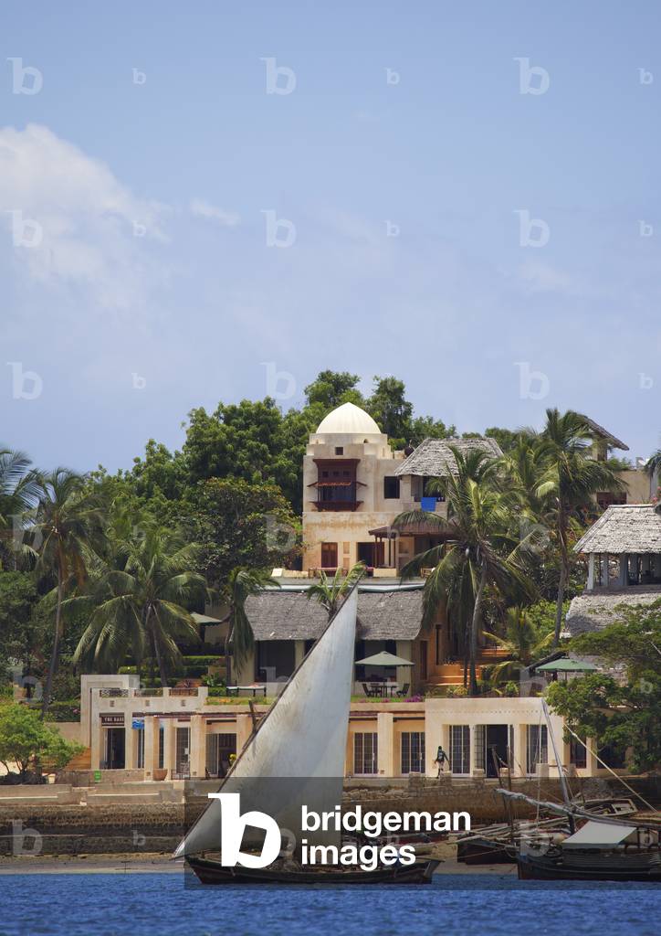 Shela rich estate, Dhow sailing around lamu Kenya, Africa (photo)