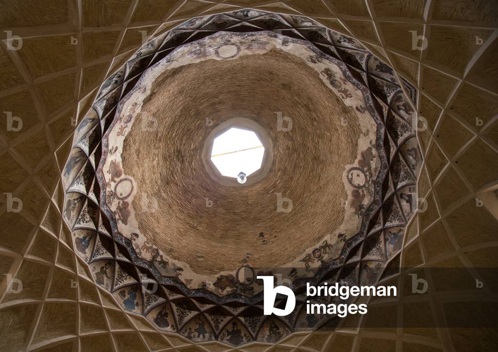 Ceiling With Its Intricate And Elaborate Patterns In Ganjali Bazaar, Central County, Kerman, Iran, 2016 (photo)