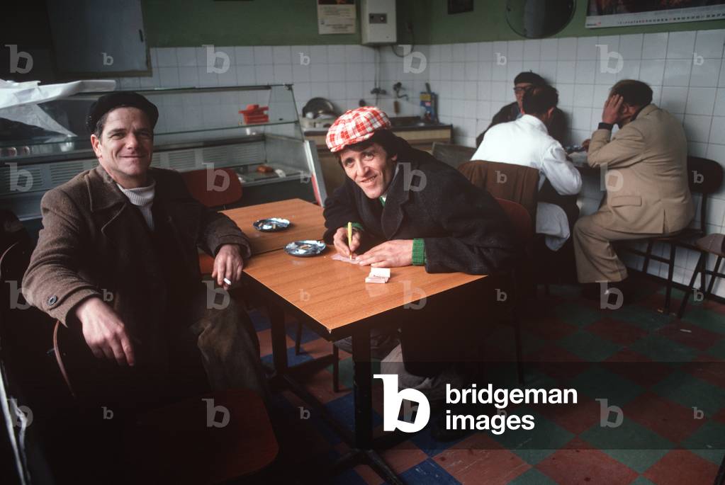 Cafe in historical market area of Sarajevo, former Yugoslavia