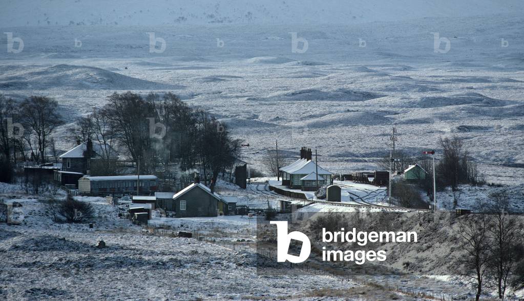 Rannoch Moor Railway Station on the West highland Line, Inverness-Shire, Scotland, 1982 (photograph)