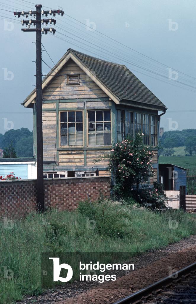 Old Worstead signal box on the Norwich to Sheringham line, Norfolk, England, 1982 (photograph)