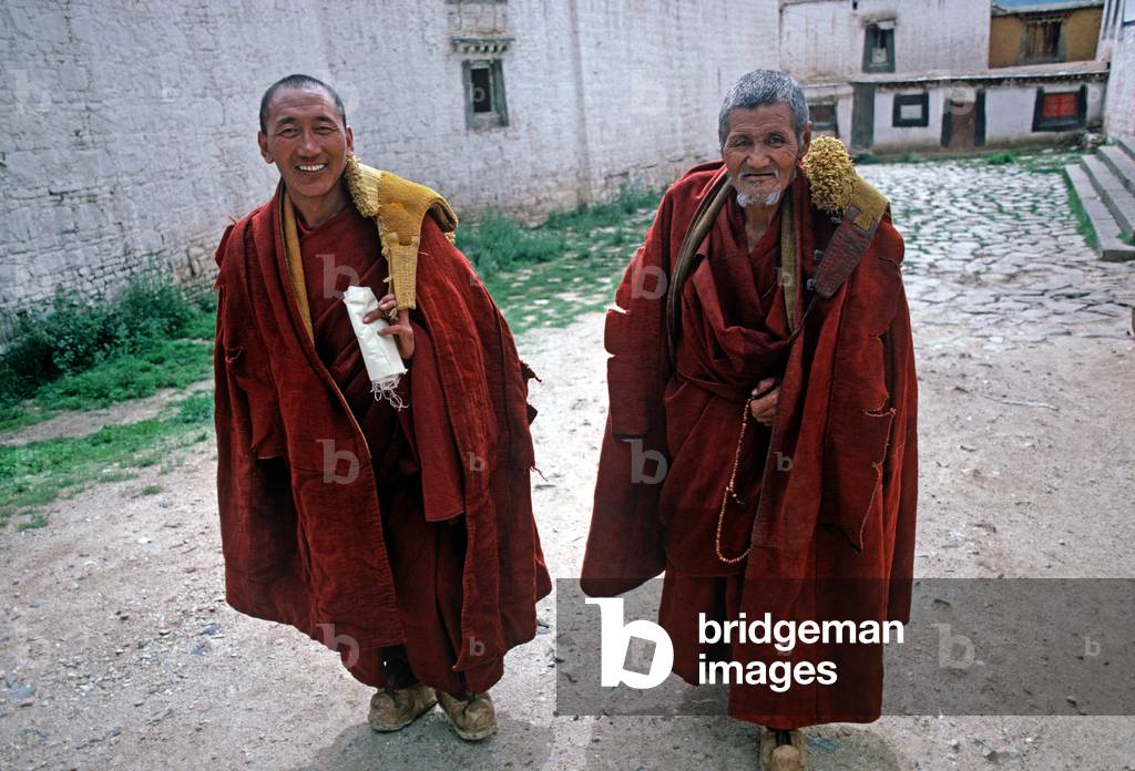 Buddhist monks, Sera Monastery, Tibet (photo)