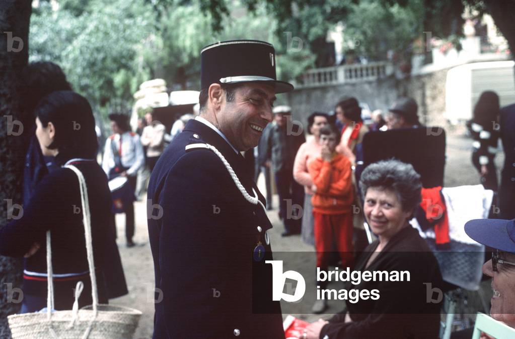Municipal Gendarme in Grimaud Village, Cote D'Azur, France (photo)