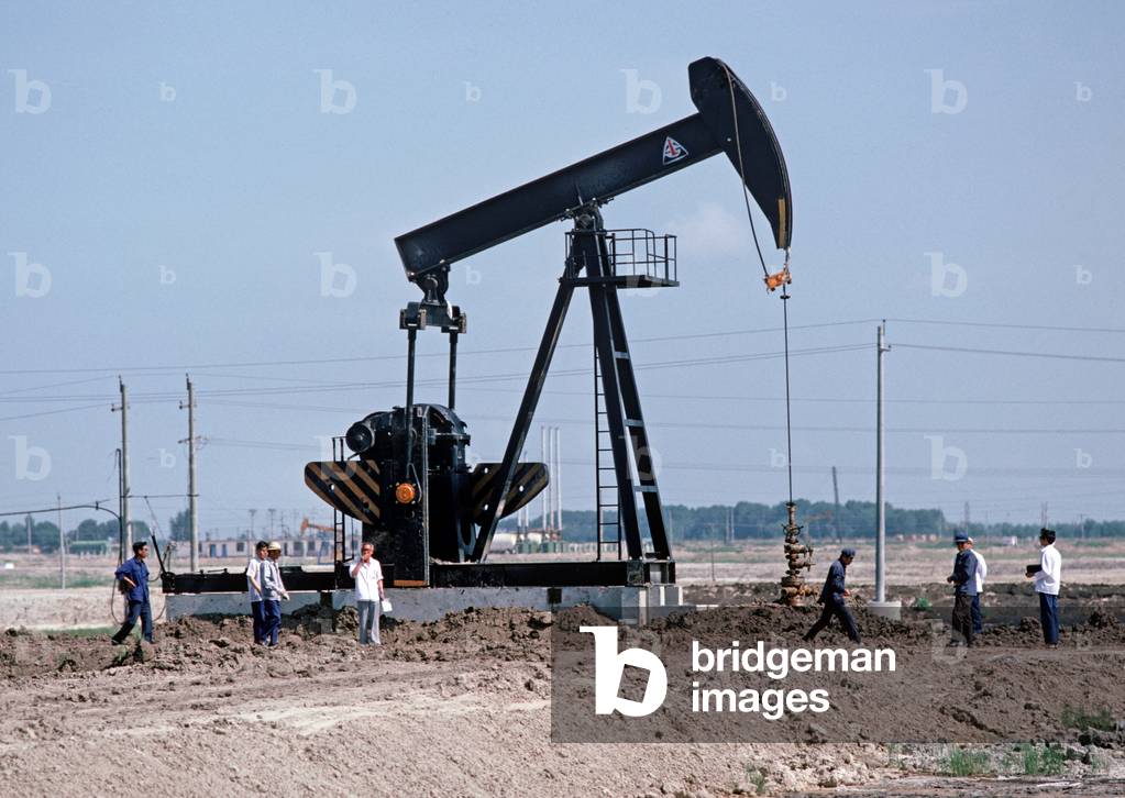 Oil Pumps, Nodding Donkeys, Daqing Oil Fields, Heilongjiang Province, China (photo)