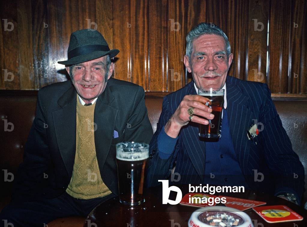 Coalminers inside Eastwood Miners Welfare Institute, Eastwood, South Nottinghamshire (photo)