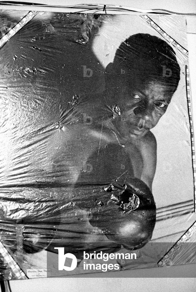 Picture of Champion boxer Jack Dupree blues player, winner of the Golden Gloves, in the early part of his career (b/w photo)