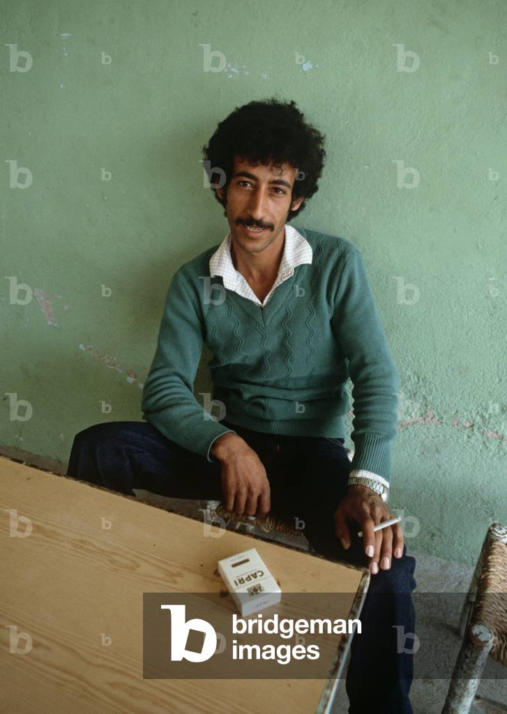 Young Palestinian man in West Bank, East Jerusalem, Israeli, Palestinian Authority (photo)
