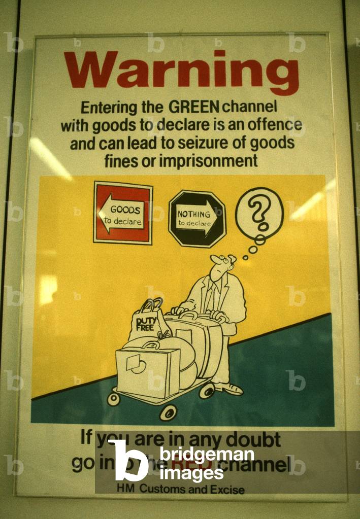 HM CUSTOMS & EXCISE. HEATHROW AIRPORT. 1980s