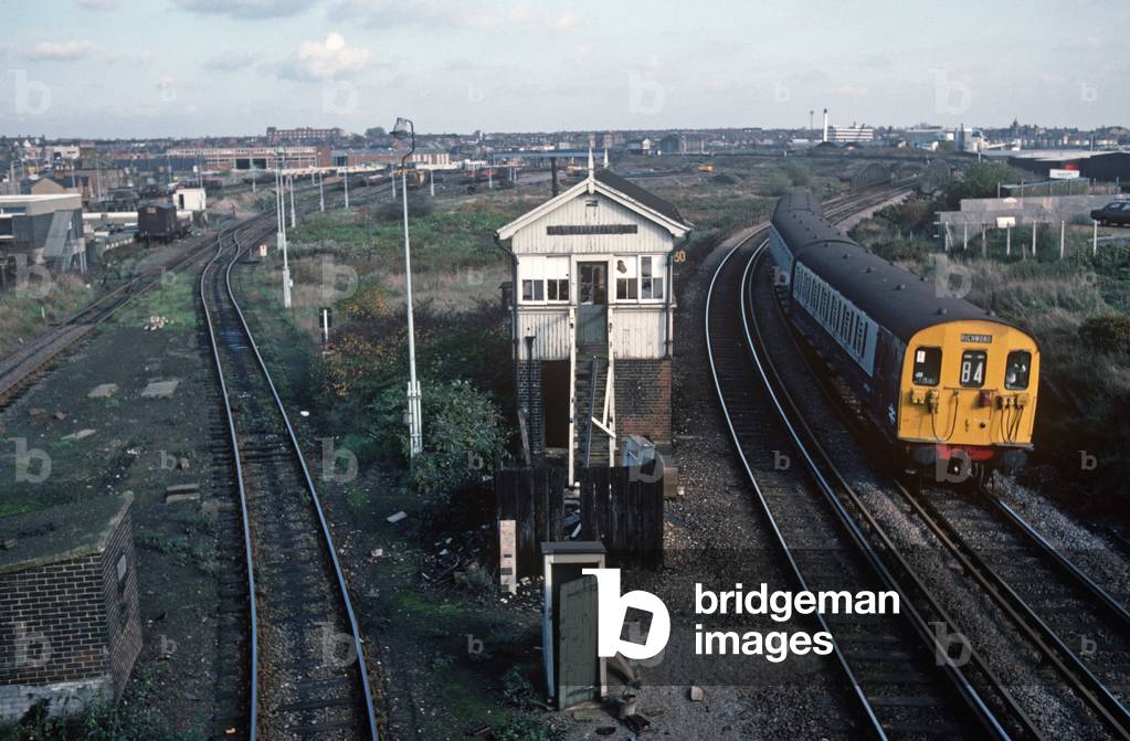Diesel Multiple Unit at Willesden Junction on the North London Line, London, 1980s, 1982 (photograph)