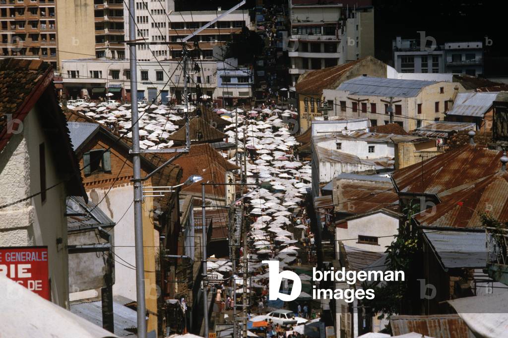 Antananarivo market, Madagascar, East Africa, Africa, 1980s (photo)