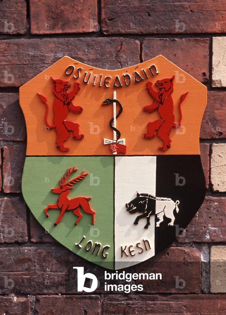 Plaque with Gaelic Name made in Long Kesh Internment Camp by Republican Prisoners during The Troubles, Northern Ireland, Long Kesh, 1972 (photo)