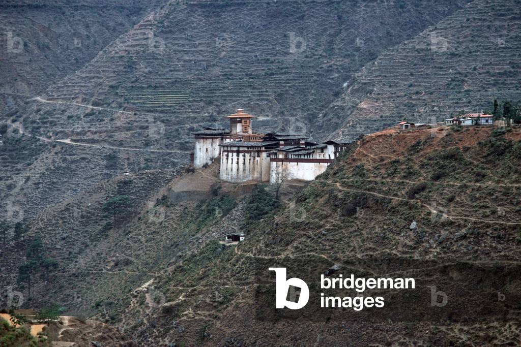 Wangdiphodrang Dzong, Buddhist monastery, Bhutan, Himalayas (photo)