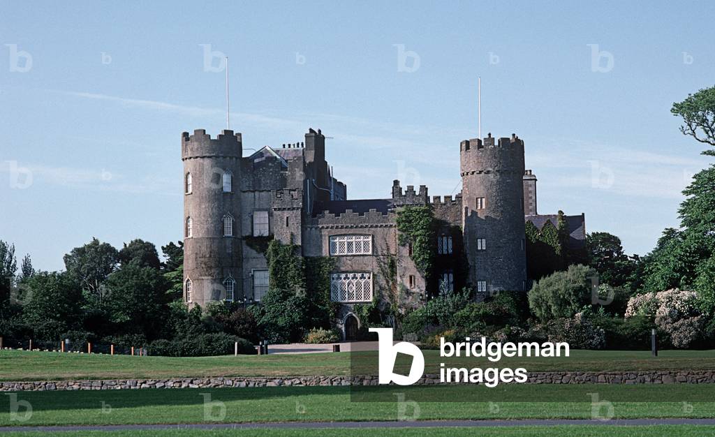 Malahide Castle, County Dublin, referred to in James Joyce 'Ulysses', Ireland (photo)