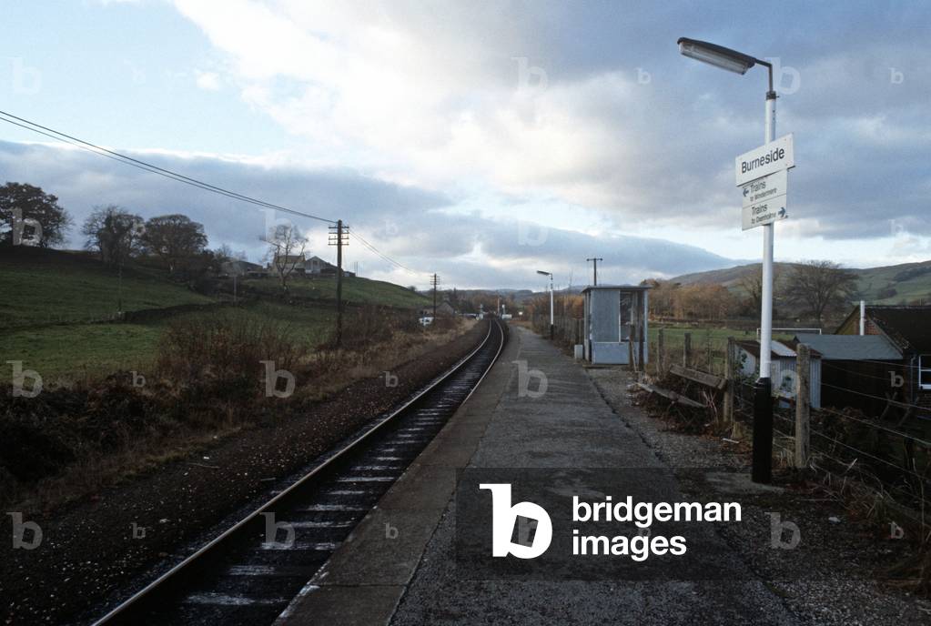 Burnside railway station on the Oxenholme to Windermere line, Lake District, England, 1981 (photograph)