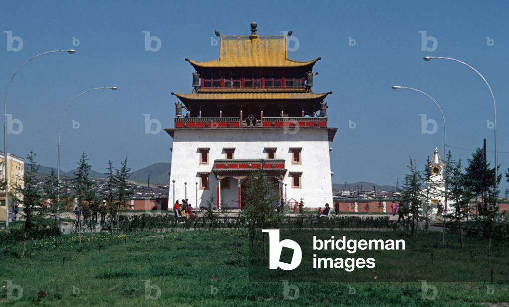 Gandantegchinlen Buddhist monastery in Ulan Bator, Mongolia, Asia