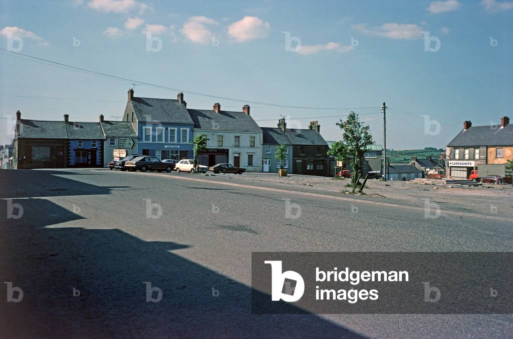 Border Village of Crossmaglen, South Armagh during The Troubles, Northern Ireland, 1977