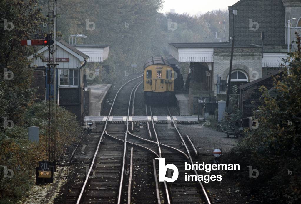 Acton Central railway station on the North London Line, London 1980s, 1982 (photograph)