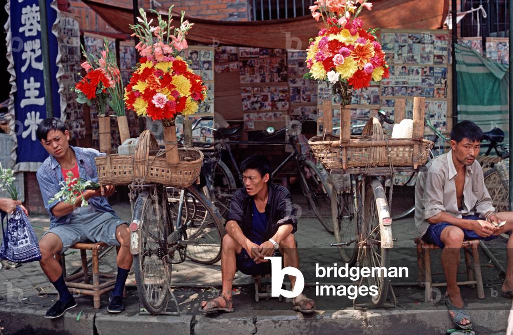 Flower market, Chengdu, Sichuan Province, China (photo)