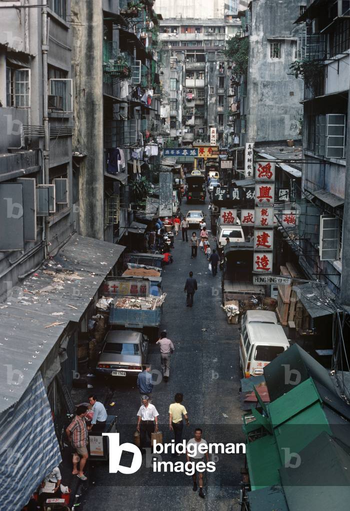 Street market, Hong Kong 1980s