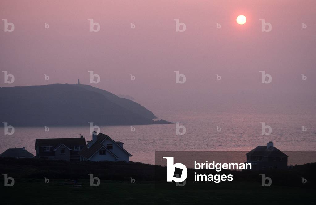 Stepper Point headland on the Atlantic coast, North Cornwall, England, UK (photo)