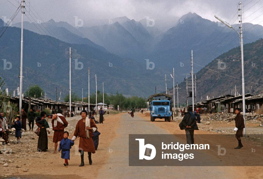 Village outside Paro, Bhutan, Himalayas (photo)