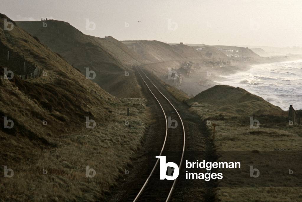The Cumbrian coast railway line, North West England, 1981 (photograph)