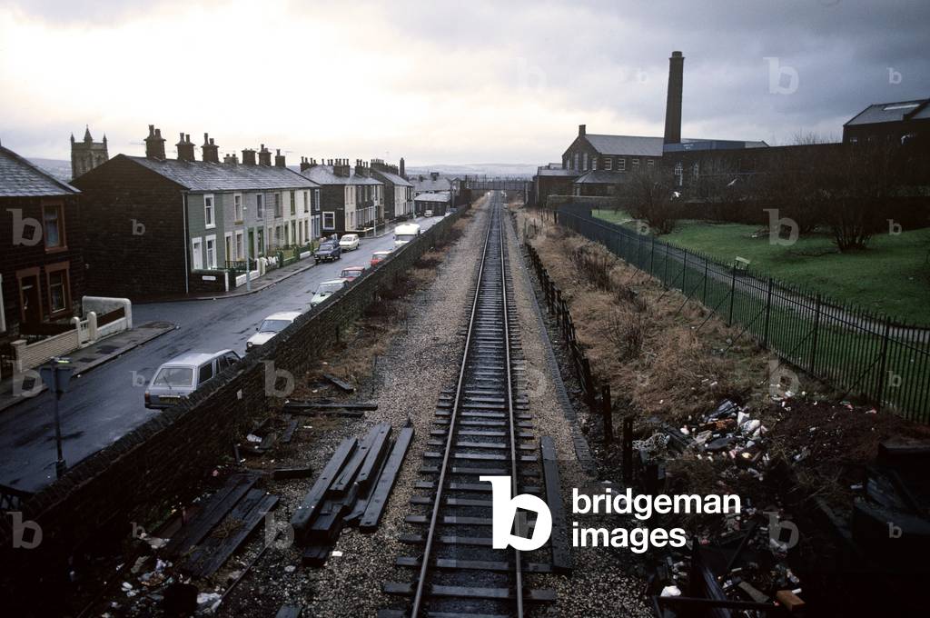 British Rail Preston to Colne railway line, Lancashire, Great Britain, 1982 (photograph)