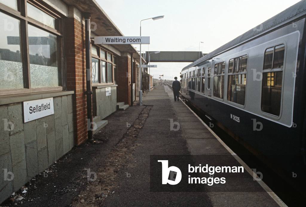 Sellafield railway station on the Cumbrian Coast railway line, North West England, 1981 (photograph)