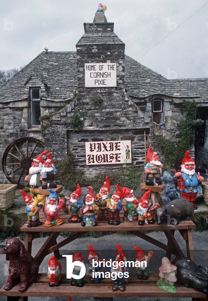 Pixie House with Gnomes and Pixies near Tintagel, North Cornwall, England, UK (photo)