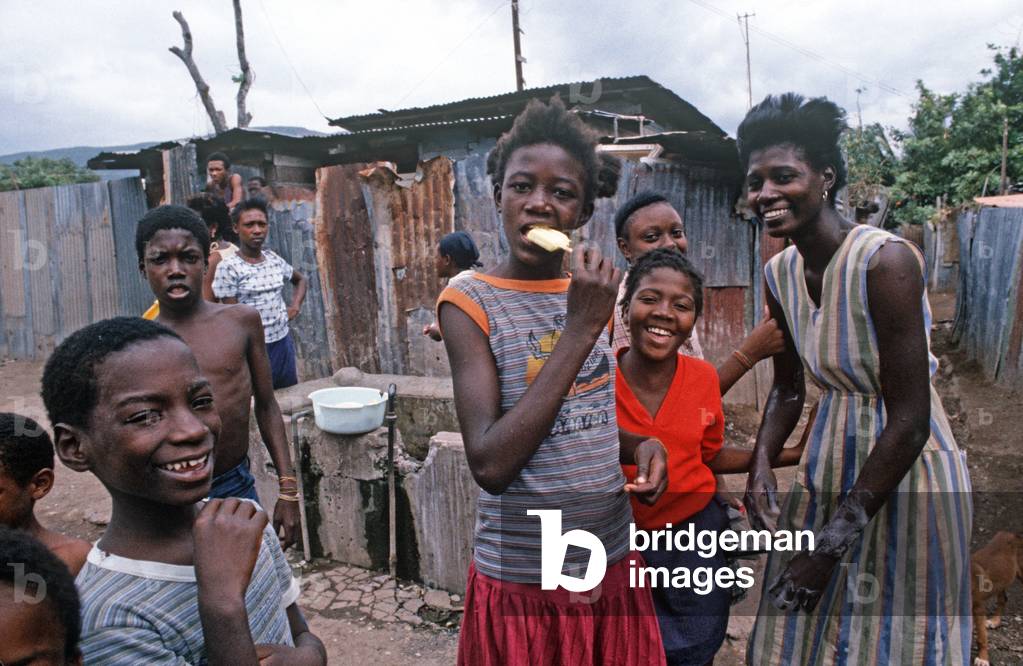 Shanty Town outside Kingston, Jamaica (photo)