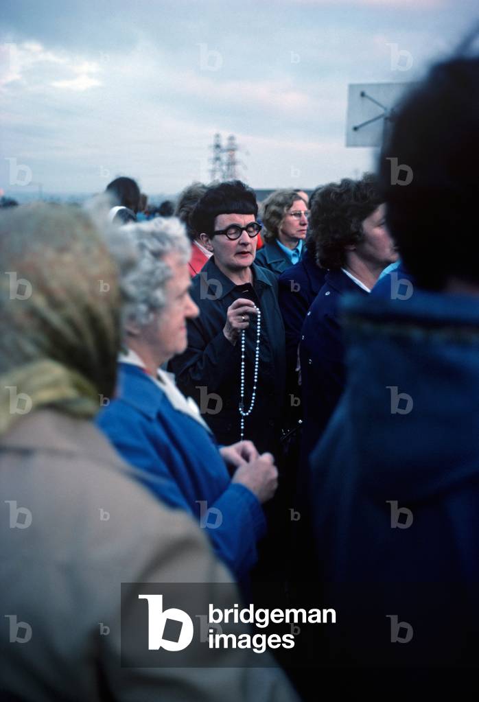IRA Mural in Republican West Belfast warning that Informers will be seriously dealt with. Northern Ireland during The Troubles, 1983 (photo)