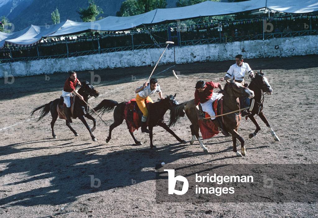 Polo game at the Aga Khan Shani Polo Stadium, Gilgit, Gilgit-Baltistan Administrative Area, Pakistan (photo)