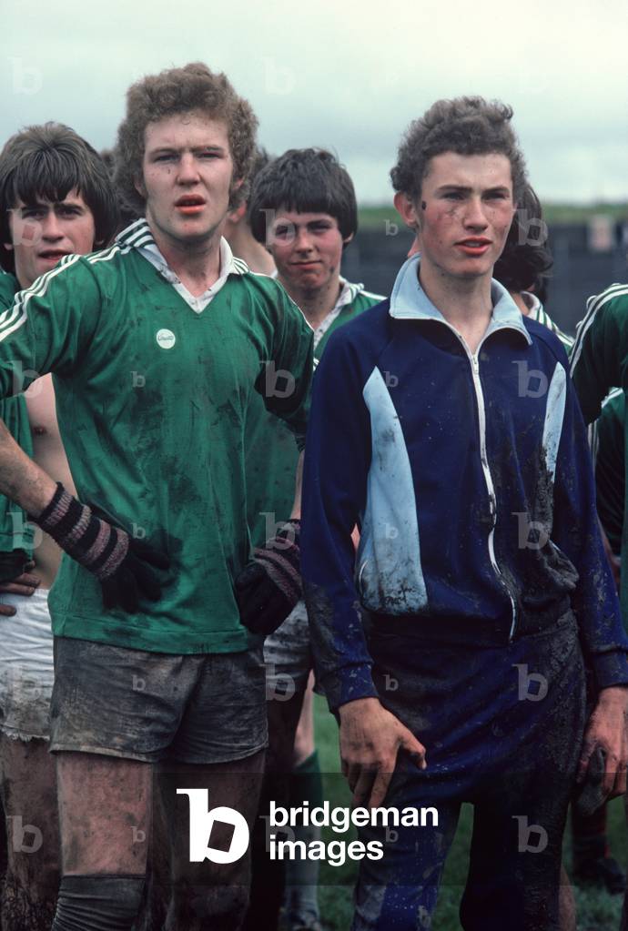 Junior Gaelic football players, Castlebar, Co Mayo, Ireland (photo)