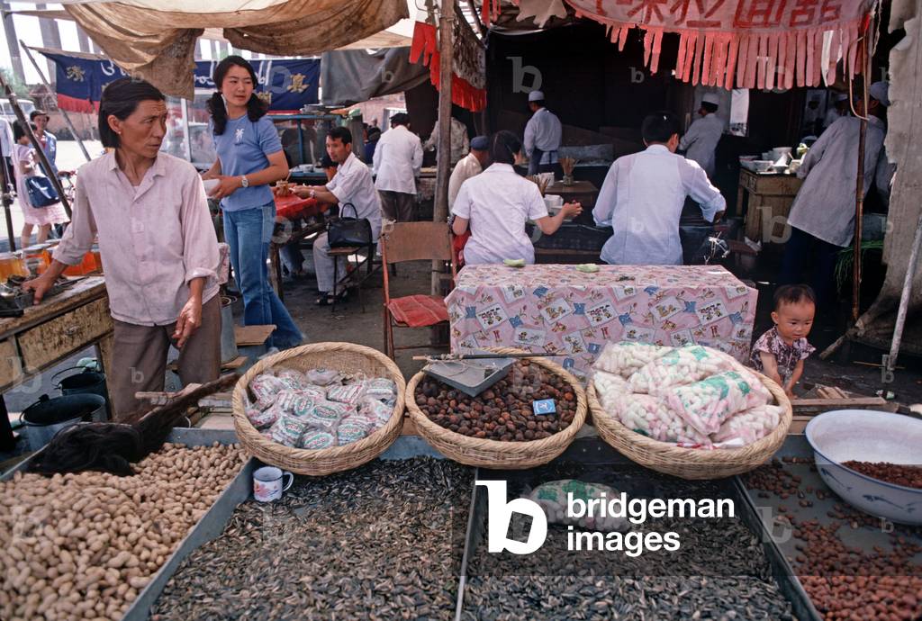 Nuts and seeds in Yinchuan market, Ningxia Autonomous Region, China (photo)