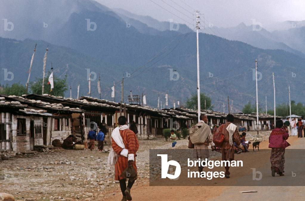 Village outside Paro, Bhutan, Himalayas (photo)