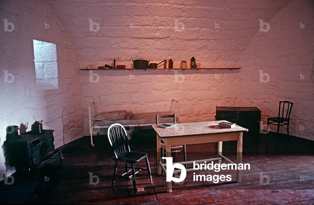 James Joyce's apartment within the James Joyce Martello Tower and Museum, Sandycove, Dublin, Ireland (photo)