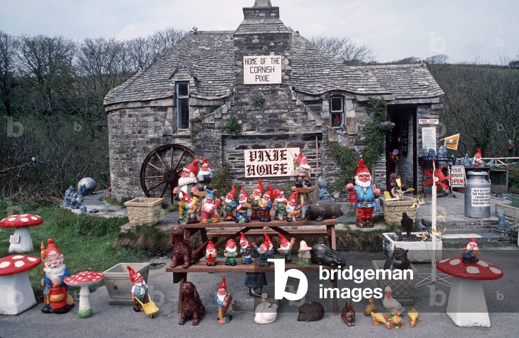 Pixie House with Gnomes and Pixies near Tintagel, North Cornwall, England, UK (photo)