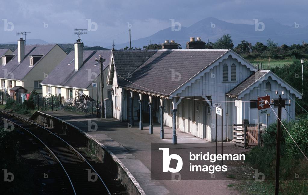 British Rail Plocton railway station on the Kyle of Lochalsh line, Loch Carron, North West Coast of Scotland, 1982 (photograph)