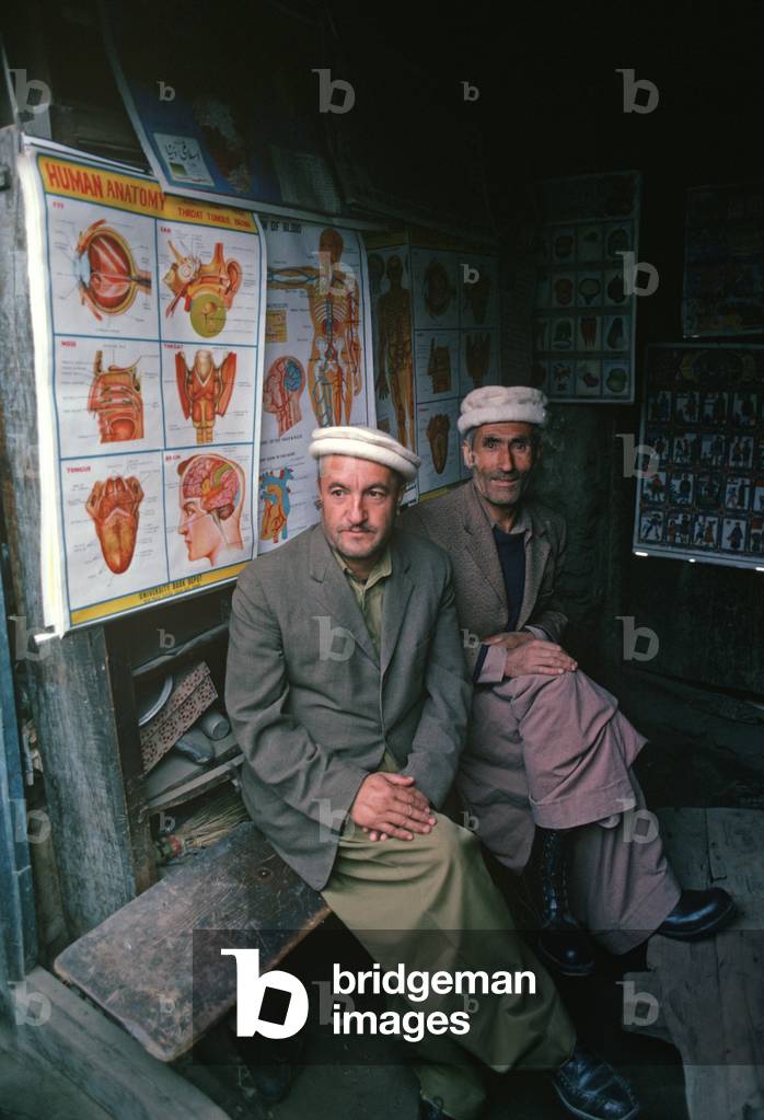 Medical charts, healing center, Gilgit, Gilgit-Baltistan Administrative Area, Pakistan (photo)