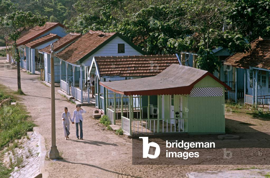 Holiday homes, Qingdao beach resort, Shandong province, China, 1985 (photo)