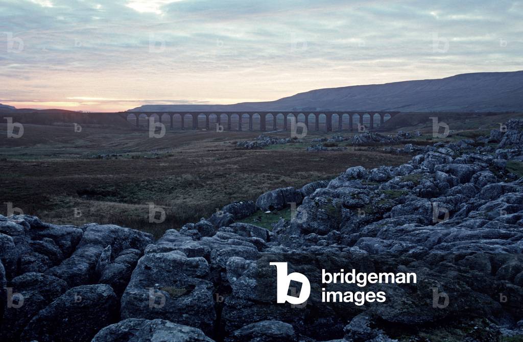 Ribblehead Viaduct on the British Rail Settle to Carlisle railway line., 1981 (photograph)