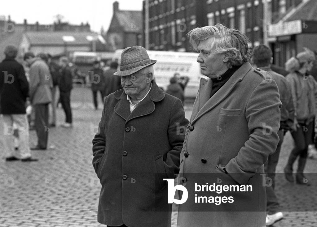 Horse dealers in Smithfield horse market, Dublin, Ireland, 90s