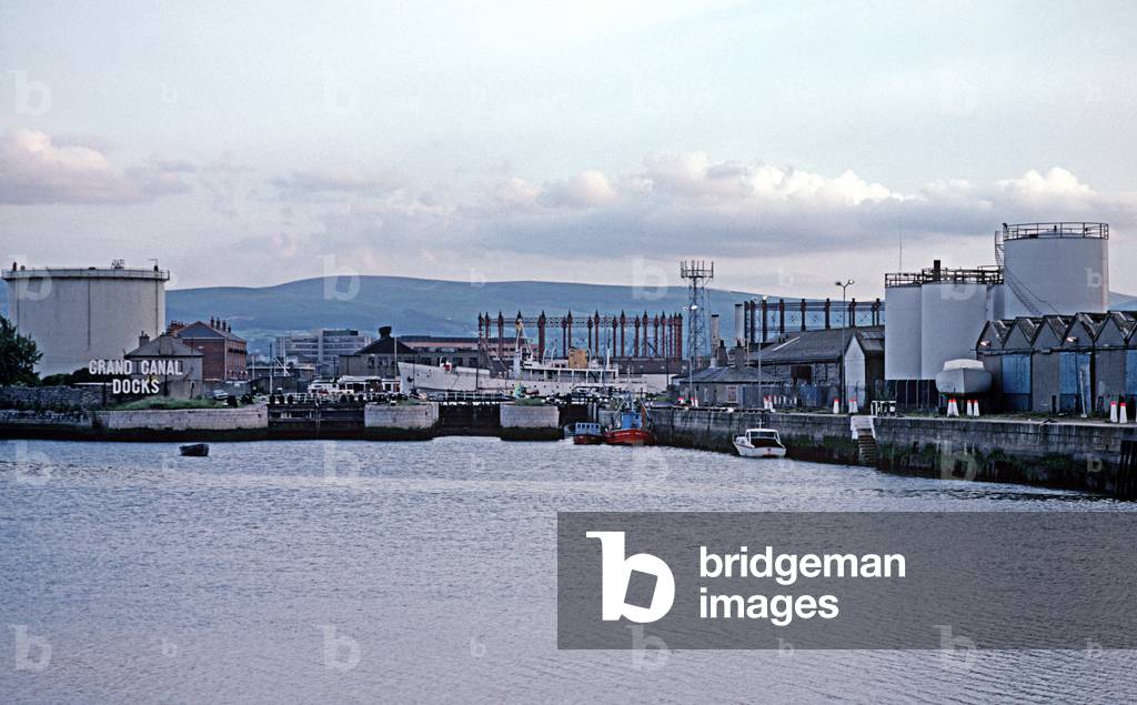 Entrance to Grand Canal Docks, Dublin, referred to in James Joyce 'Ulysses', Ireland (photo)