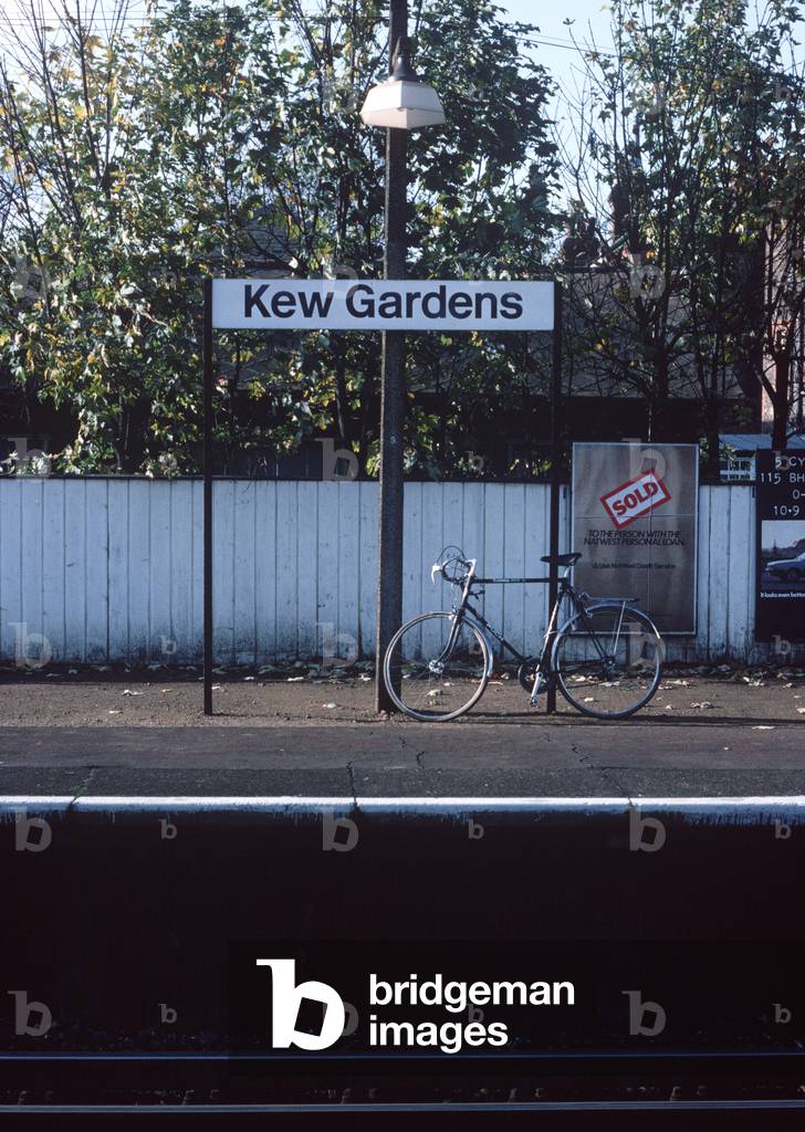 British Rail North London Line. Kew Gardens railway station, London 1980s, 1982 (photograph)
