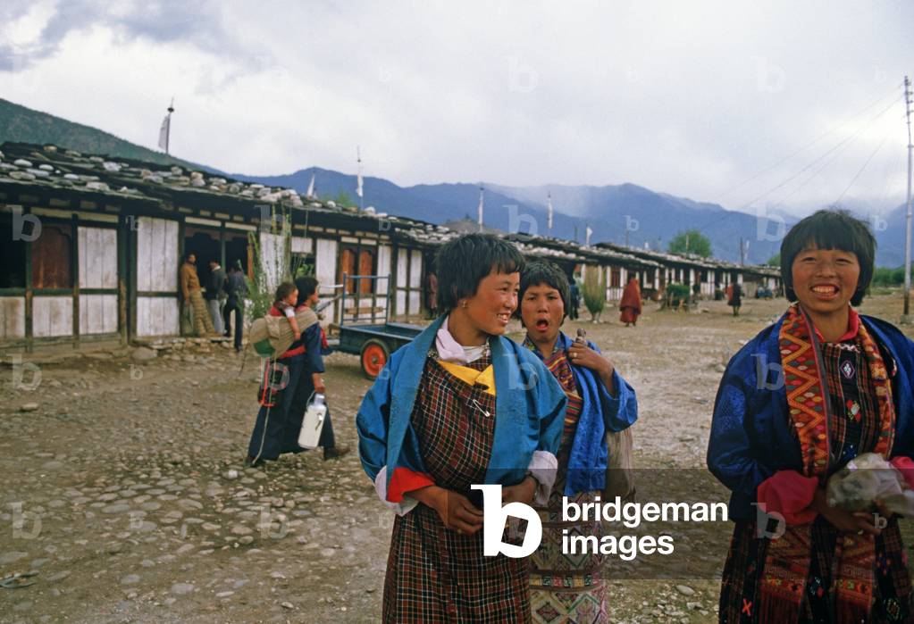 Village outside Paro, Bhutan, Himalayas (photo)